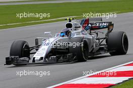 Lance Stroll (CDN) Williams F1 Team  30.09.2017. Formula 1 World Championship, Rd 15, Malaysian Grand Prix, Sepang, Malaysia, Saturday.