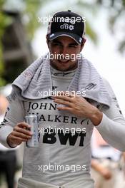 Sergio Perez (MEX) Sahara Force India F1. 30.09.2017. Formula 1 World Championship, Rd 15, Malaysian Grand Prix, Sepang, Malaysia, Saturday.