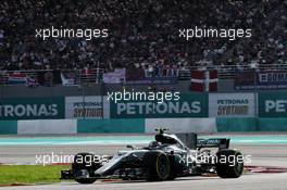 Valtteri Bottas (FIN) Mercedes AMG F1 W08. 30.09.2017. Formula 1 World Championship, Rd 15, Malaysian Grand Prix, Sepang, Malaysia, Saturday.