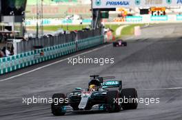 Lewis Hamilton (GBR) Mercedes AMG F1 W08. 30.09.2017. Formula 1 World Championship, Rd 15, Malaysian Grand Prix, Sepang, Malaysia, Saturday.