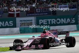 Esteban Ocon (FRA) Sahara Force India F1 VJM10. 30.09.2017. Formula 1 World Championship, Rd 15, Malaysian Grand Prix, Sepang, Malaysia, Saturday.
