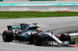 Lewis Hamilton (GBR) Mercedes AMG F1 W08. 30.09.2017. Formula 1 World Championship, Rd 15, Malaysian Grand Prix, Sepang, Malaysia, Saturday.