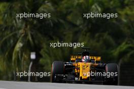 Nico Hulkenberg (GER) Renault Sport F1 Team  30.09.2017. Formula 1 World Championship, Rd 15, Malaysian Grand Prix, Sepang, Malaysia, Saturday.