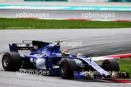 Pascal Wehrlein (GER) Sauber C36. 30.09.2017. Formula 1 World Championship, Rd 15, Malaysian Grand Prix, Sepang, Malaysia, Saturday.