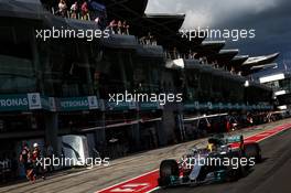 Lewis Hamilton (GBR) Mercedes AMG F1 W08. 30.09.2017. Formula 1 World Championship, Rd 15, Malaysian Grand Prix, Sepang, Malaysia, Saturday.