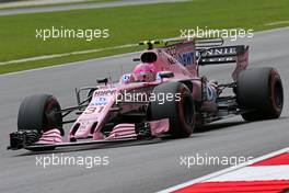 Esteban Ocon (FRA) Force India F1  30.09.2017. Formula 1 World Championship, Rd 15, Malaysian Grand Prix, Sepang, Malaysia, Saturday.