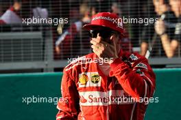 Kimi Raikkonen (FIN) Ferrari in qualifying parc ferme. 30.09.2017. Formula 1 World Championship, Rd 15, Malaysian Grand Prix, Sepang, Malaysia, Saturday.
