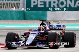 Pierre Gasly (FRA) Scuderia Toro Rosso STR12. 30.09.2017. Formula 1 World Championship, Rd 15, Malaysian Grand Prix, Sepang, Malaysia, Saturday.