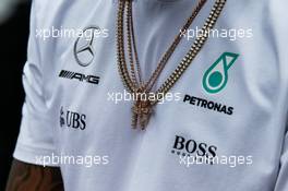 Lewis Hamilton (GBR) Mercedes AMG F1 on the drivers parade. 01.10.2017. Formula 1 World Championship, Rd 15, Malaysian Grand Prix, Sepang, Malaysia, Sunday.