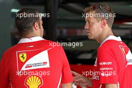 Sebastian Vettel (GER) Scuderia Ferrari  28.09.2017. Formula 1 World Championship, Rd 15, Malaysian Grand Prix, Sepang, Malaysia, Thursday.