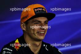 Max Verstappen (NLD) Red Bull Racing in the FIA Press Conference. 28.09.2017. Formula 1 World Championship, Rd 15, Malaysian Grand Prix, Sepang, Malaysia, Thursday.