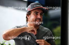 Fernando Alonso (ESP) McLaren. 28.09.2017. Formula 1 World Championship, Rd 15, Malaysian Grand Prix, Sepang, Malaysia, Thursday.