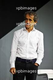 Alain Prost (FRA). 21.02.2017. Renault Sport Formula One Team RS17 Launch, Royal Horticultural Society Headquarters, London, England.