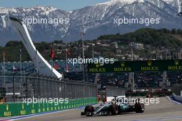 Lewis Hamilton (GBR) Mercedes AMG F1 W08. 28.04.2017. Formula 1 World Championship, Rd 4, Russian Grand Prix, Sochi Autodrom, Sochi, Russia, Practice Day.