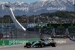 Valtteri Bottas (FIN) Mercedes AMG F1 W08. 28.04.2017. Formula 1 World Championship, Rd 4, Russian Grand Prix, Sochi Autodrom, Sochi, Russia, Practice Day.