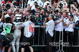 Race winner Valtteri Bottas (FIN) Mercedes AMG F1 celebrates in parc ferme. 30.04.2017. Formula 1 World Championship, Rd 4, Russian Grand Prix, Sochi Autodrom, Sochi, Russia, Race Day.