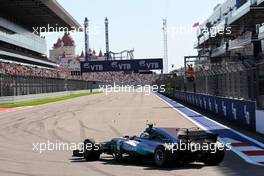 Valtteri Bottas (FIN) Mercedes AMG F1 W08. 30.04.2017. Formula 1 World Championship, Rd 4, Russian Grand Prix, Sochi Autodrom, Sochi, Russia, Race Day.