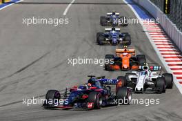 Daniil Kvyat (RUS) Scuderia Toro Rosso STR12. 30.04.2017. Formula 1 World Championship, Rd 4, Russian Grand Prix, Sochi Autodrom, Sochi, Russia, Race Day.