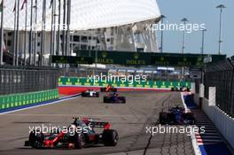 Kevin Magnussen (DEN) Haas VF-17. 30.04.2017. Formula 1 World Championship, Rd 4, Russian Grand Prix, Sochi Autodrom, Sochi, Russia, Race Day.