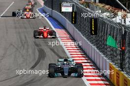 Valtteri Bottas (FIN) Mercedes AMG F1 W08. 30.04.2017. Formula 1 World Championship, Rd 4, Russian Grand Prix, Sochi Autodrom, Sochi, Russia, Race Day.