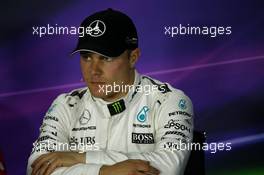 Valtteri Bottas (FIN) Mercedes AMG F1 in the FIA Press Conference. 29.04.2017. Formula 1 World Championship, Rd 4, Russian Grand Prix, Sochi Autodrom, Sochi, Russia, Qualifying Day.