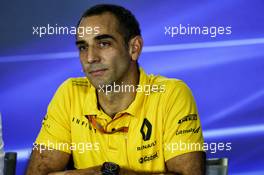 Cyril Abiteboul (FRA) Renault Sport F1 Managing Director in the FIA Press Conference. 15.09.2017. Formula 1 World Championship, Rd 14, Singapore Grand Prix, Marina Bay Street Circuit, Singapore, Practice Day.