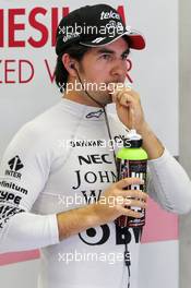 Sergio Perez (MEX) Sahara Force India F1. 15.09.2017. Formula 1 World Championship, Rd 14, Singapore Grand Prix, Marina Bay Street Circuit, Singapore, Practice Day.