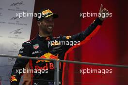 2nd place Daniel Ricciardo (AUS) Red Bull Racing RB13. 17.09.2017. Formula 1 World Championship, Rd 14, Singapore Grand Prix, Marina Bay Street Circuit, Singapore, Race Day.