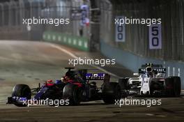 Daniil Kvyat (RUS) Scuderia Toro Rosso STR12. 17.09.2017. Formula 1 World Championship, Rd 14, Singapore Grand Prix, Marina Bay Street Circuit, Singapore, Race Day.