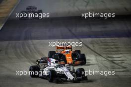 Felipe Massa (BRA) Williams FW40. 17.09.2017. Formula 1 World Championship, Rd 14, Singapore Grand Prix, Marina Bay Street Circuit, Singapore, Race Day.