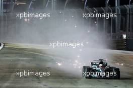 Lewis Hamilton (GBR) Mercedes AMG F1 W08. 17.09.2017. Formula 1 World Championship, Rd 14, Singapore Grand Prix, Marina Bay Street Circuit, Singapore, Race Day.