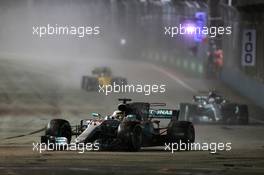 Lewis Hamilton (GBR) Mercedes AMG F1 W08. 17.09.2017. Formula 1 World Championship, Rd 14, Singapore Grand Prix, Marina Bay Street Circuit, Singapore, Race Day.