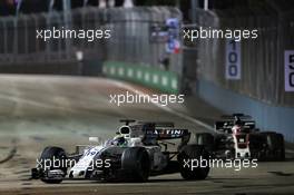 Felipe Massa (BRA) Williams FW40. 17.09.2017. Formula 1 World Championship, Rd 14, Singapore Grand Prix, Marina Bay Street Circuit, Singapore, Race Day.