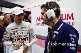 Esteban Ocon (FRA) Sahara Force India F1 Team. 16.09.2017. Formula 1 World Championship, Rd 14, Singapore Grand Prix, Marina Bay Street Circuit, Singapore, Qualifying Day.