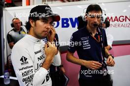 Sergio Perez (MEX) Sahara Force India F1. 16.09.2017. Formula 1 World Championship, Rd 14, Singapore Grand Prix, Marina Bay Street Circuit, Singapore, Qualifying Day.