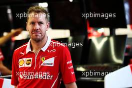 Sebastian Vettel (GER) Ferrari. 17.09.2017. Formula 1 World Championship, Rd 14, Singapore Grand Prix, Marina Bay Street Circuit, Singapore, Race Day.