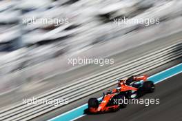Fernando Alonso (ESP) McLaren MCL32. 24.11.2017. Formula 1 World Championship, Rd 20, Abu Dhabi Grand Prix, Yas Marina Circuit, Abu Dhabi, Practice Day.