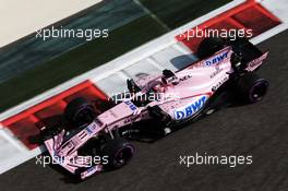 Sergio Perez (MEX) Sahara Force India F1 VJM10. 24.11.2017. Formula 1 World Championship, Rd 20, Abu Dhabi Grand Prix, Yas Marina Circuit, Abu Dhabi, Practice Day.