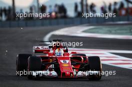 Sebastian Vettel (GER) Ferrari SF70H. 24.11.2017. Formula 1 World Championship, Rd 20, Abu Dhabi Grand Prix, Yas Marina Circuit, Abu Dhabi, Practice Day.