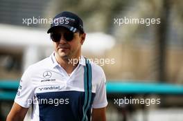 Felipe Massa (BRA) Williams. 24.11.2017. Formula 1 World Championship, Rd 20, Abu Dhabi Grand Prix, Yas Marina Circuit, Abu Dhabi, Practice Day.
