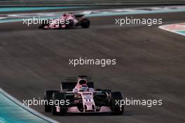 Sergio Perez (MEX) Sahara Force India F1 VJM10. 26.11.2017. Formula 1 World Championship, Rd 20, Abu Dhabi Grand Prix, Yas Marina Circuit, Abu Dhabi, Race Day.