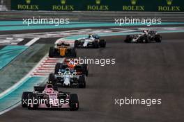 Esteban Ocon (FRA) Sahara Force India F1 VJM10. 26.11.2017. Formula 1 World Championship, Rd 20, Abu Dhabi Grand Prix, Yas Marina Circuit, Abu Dhabi, Race Day.