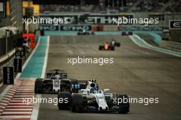 Lance Stroll (CDN) Williams FW40. 26.11.2017. Formula 1 World Championship, Rd 20, Abu Dhabi Grand Prix, Yas Marina Circuit, Abu Dhabi, Race Day.