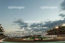 Sergio Perez (MEX) Sahara Force India F1 VJM10. 26.11.2017. Formula 1 World Championship, Rd 20, Abu Dhabi Grand Prix, Yas Marina Circuit, Abu Dhabi, Race Day.