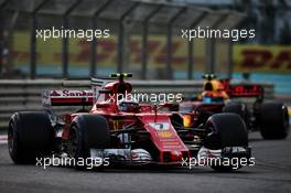 Kimi Raikkonen (FIN) Ferrari SF70H. 26.11.2017. Formula 1 World Championship, Rd 20, Abu Dhabi Grand Prix, Yas Marina Circuit, Abu Dhabi, Race Day.