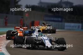 Felipe Massa (BRA) Williams F1 Team  26.11.2017. Formula 1 World Championship, Rd 20, Abu Dhabi Grand Prix, Yas Marina Circuit, Abu Dhabi, Race Day.