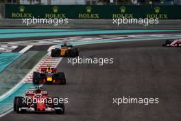 Kimi Raikkonen (FIN) Ferrari SF70H. 26.11.2017. Formula 1 World Championship, Rd 20, Abu Dhabi Grand Prix, Yas Marina Circuit, Abu Dhabi, Race Day.