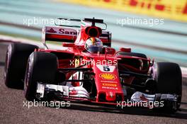 Sebastian Vettel (GER) Ferrari SF70H. 25.11.2017. Formula 1 World Championship, Rd 20, Abu Dhabi Grand Prix, Yas Marina Circuit, Abu Dhabi, Qualifying Day.
