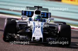 Felipe Massa (BRA) Williams FW40. 25.11.2017. Formula 1 World Championship, Rd 20, Abu Dhabi Grand Prix, Yas Marina Circuit, Abu Dhabi, Qualifying Day.