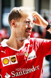 Sebastian Vettel (GER) Ferrari. 26.11.2017. Formula 1 World Championship, Rd 20, Abu Dhabi Grand Prix, Yas Marina Circuit, Abu Dhabi, Race Day.